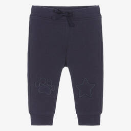 آي دو Mini-Boys Blue Cotton Joggers | Childrensalon Outlet