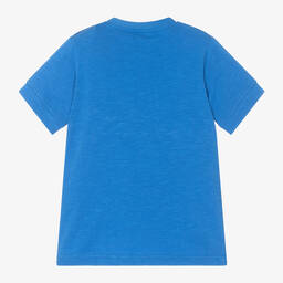 iDO Малыши-Boys Blue Cotton T-Shirt | Childrensalon Outlet