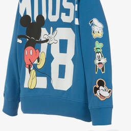 iDO Baby-Boys Blue Disney Cotton Zip-Up Hoodie | Childrensalon Outlet