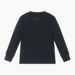 iDO Baby-توب بطبعة كلب قطن جيرسي لون كحلي للأزلاد | Childrensalon Outlet