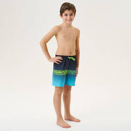 iDO Для младших-Boys Blue Gradient Swim Shorts | Childrensalon Outlet