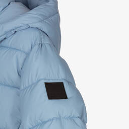 iDO Малыши-Голубой пуховик с капюшоном | Childrensalon Outlet