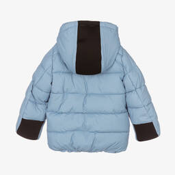 iDO Малыши-Голубой пуховик с капюшоном | Childrensalon Outlet