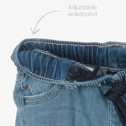 آي دو Baby-جينز قطن دنيم لون أزرق فاتح للأولاد | Childrensalon Outlet