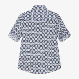 iDO Для младших-Boys Blue Patterned Shirt | Childrensalon Outlet