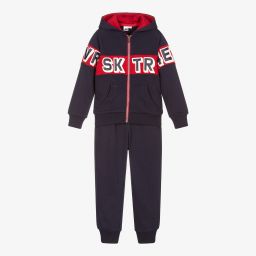 iDO Baby-Boys Blue & Red Tracksuit | Childrensalon Outlet