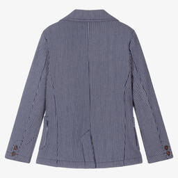 آي دو Baby-Boys Blue Striped Blazer | Childrensalon Outlet