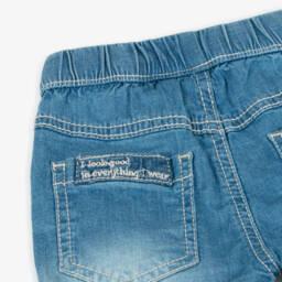 iDO Mini-Boys' Chambray Turn-Up Denim Shorts | Childrensalon Outlet