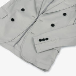 iDO Junior-Boys Charcoal Double-Button Suit Jacket | Childrensalon Outlet