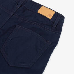 iDO Junior-Boys Classic Blue Chino Shorts | Childrensalon Outlet