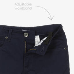 iDO Junior-Boys Classic Blue Chino Shorts | Childrensalon Outlet