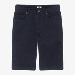 iDO Junior-Boys Classic Blue Chino Shorts | Childrensalon Outlet
