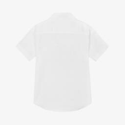 iDO Малыши-Классическая белая хлопковая-льняная рубашка для мальчиков | Childrensalon Outlet
