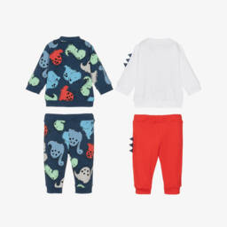 iDO Mini-بدلة رياضية للأولاد من القطن بنقشة الديناصورات | Childrensalon Outlet