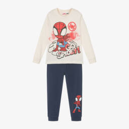iDO Baby-Boys Cream Marvel Cotton Pyjamas | Childrensalon Outlet