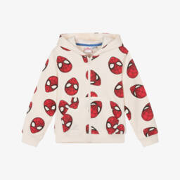 iDO Baby-جاكيت هودي سبايدرمان كريمي للأولاد | Childrensalon Outlet