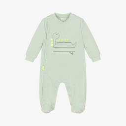 iDO Mini-بيجامة نوم قطنية زمردية للأولاد بطبعة ديناصور | Childrensalon Outlet