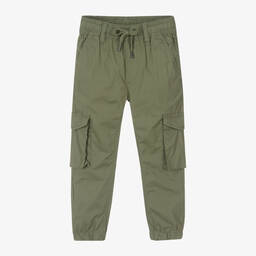 iDO Малыши-Boys Green Cotton Cargo Trousers | Childrensalon Outlet
