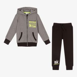 iDO Baby-Boys Grey & Black Tracksuit | Childrensalon Outlet