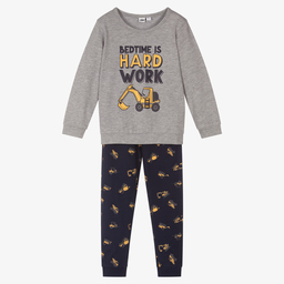 iDO Baby-Boys Grey & Blue Pyjamas | Childrensalon Outlet