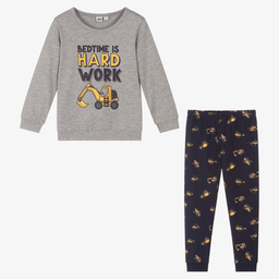 iDO Baby-Boys Grey & Blue Pyjamas | Childrensalon Outlet