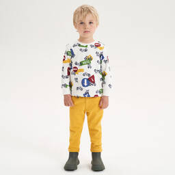 iDO Малыши-Кремовый топ с мотоциклами | Childrensalon Outlet