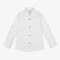 آي دو Baby-قميص مزيج قطن لون عاجي للأولاد | Childrensalon Outlet