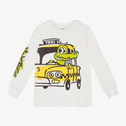 iDO Малыши-Кремовый хлопковый топ для мальчиков | Childrensalon Outlet