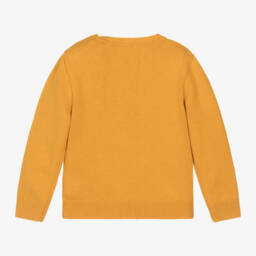 iDO Baby-Boys Knit Dinosaur Jumper in Yellow | Childrensalon Outlet