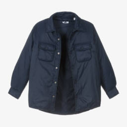 iDO Junior-Boys Midnight Silken Padded Jacket | Childrensalon Outlet