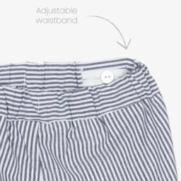 iDO Baby-شورت قطني مخطط بحري للأولاد | Childrensalon Outlet