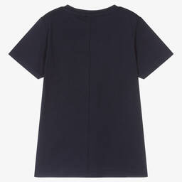 iDO Малыши-Синяя хлопковая футболка | Childrensalon Outlet