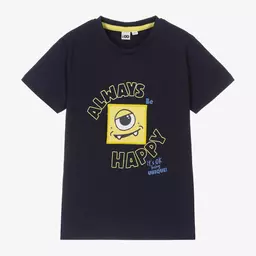 iDO Малыши-Boys Navy Blue Cotton T-Shirt | Childrensalon Outlet