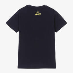 iDO Малыши-Boys Navy Blue Cotton T-Shirt | Childrensalon Outlet
