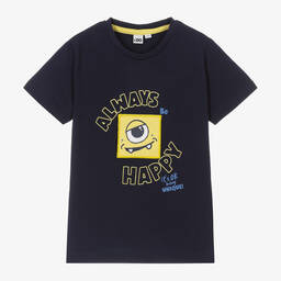 iDO Малыши-Boys Navy Blue Cotton T-Shirt | Childrensalon Outlet