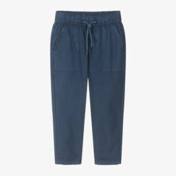 iDO Baby-بنطلون قطن ممزق للأولاد بلون كحلي | Childrensalon Outlet