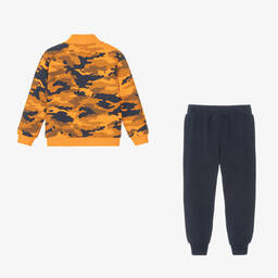 iDO Малыши-Оранжево-синий спортивный костюм из хлопка | Childrensalon Outlet