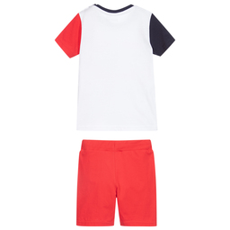 iDO Baby-Boys Red Cotton Shorts Set | Childrensalon Outlet