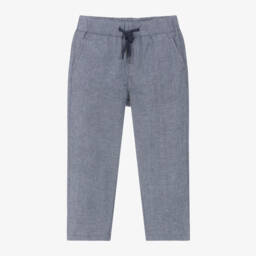 iDO Baby-Boys Relaxed Fit Blue Slacks | Childrensalon Outlet