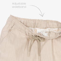 iDO Junior-شورت مخطط من مزيج الكتان للأولاد | Childrensalon Outlet