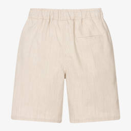 iDO Junior-شورت مخطط من مزيج الكتان للأولاد | Childrensalon Outlet