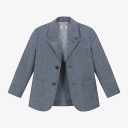 iDO Baby-Boys Stylish Navy Cotton Jacket | Childrensalon Outlet