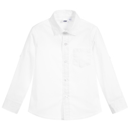 iDO Baby-Boys White Cotton Shirt | Childrensalon Outlet