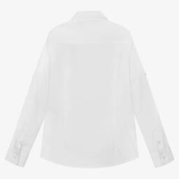 iDO Для младших-Белая хлопковая рубашка | Childrensalon Outlet