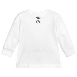 iDO Baby-Boys White Cotton Top | Childrensalon Outlet