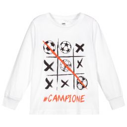 iDO Baby-Boys White Cotton Top | Childrensalon Outlet