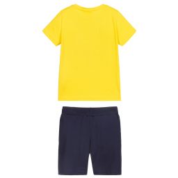 iDO Baby-Boys Yellow Cotton Shorts Set | Childrensalon Outlet