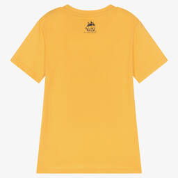 iDO Junior-Boys Yellow Cotton T-Shirt  | Childrensalon Outlet
