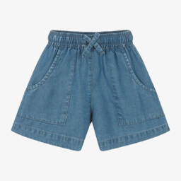 iDO Малыши-Шорты из лазурного шамбре для девочек с регулируемой талией | Childrensalon Outlet