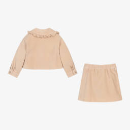 iDO Малыши-Girls Beige Frilled Skirt Ensemble | Childrensalon Outlet